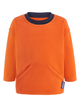 Флисовый лонгслив-оверсайз "Оранжевый" ФЛС-2-ОРАНЖ (размер 86) - Лонгсливы - интернет гипермаркет детской одежды Смартордер